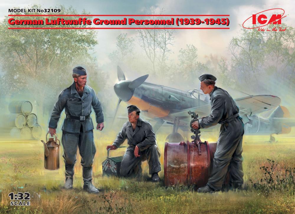 German Luftwaffe Ground Personnel (1939-1945)(3 figures) von ICM