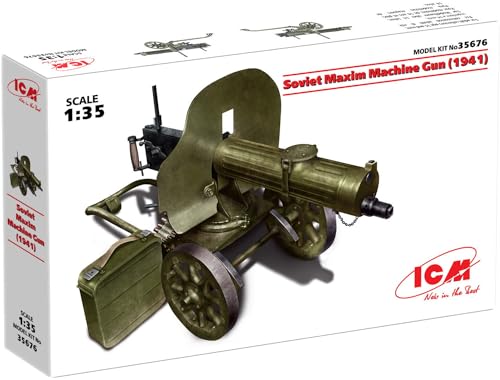ICM 035676-1/35 WWII Sowjetisches Maxim MG Modellbausatz von ICM