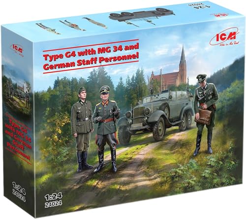 ICM 24024 - 1:24 Type G4 with MG 34 and German Staff Personnel - Neu von ICM