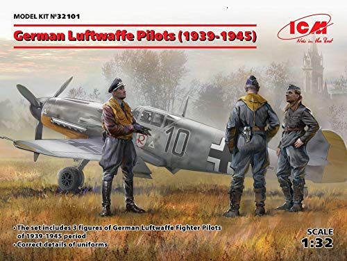 ICM 32101 Figuren German Luftwafe Pilots(1939-1945)(3 Figu, Schwarz von ICM