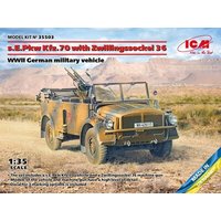 ICM 3315503 1:35 s.E. Pkw Kfz.70 with Zwillingssockel 36, WWII German military vehicle ICM 3315503 1:35 s.E. Pkw Kfz.70 with Zwillingssockel 36, WWII German military vehicle von ICM