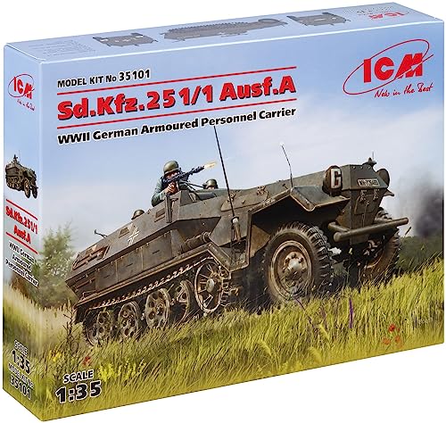 ICM 35101 Sd.Kfz.251/1 AUSF.A WWII German Armoured Personnel Carrier Modellbausatz, grau ICM 35101 Sd.Kfz.251/1 AUSF.A WWII German Armoured Personnel Carrier Modellbausatz, grau von ICM