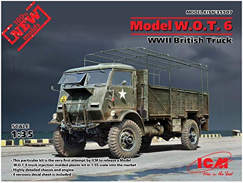 ICM 35507 Model W.O.T.6,WWII British Truck Modellbausatz, grau von ICM