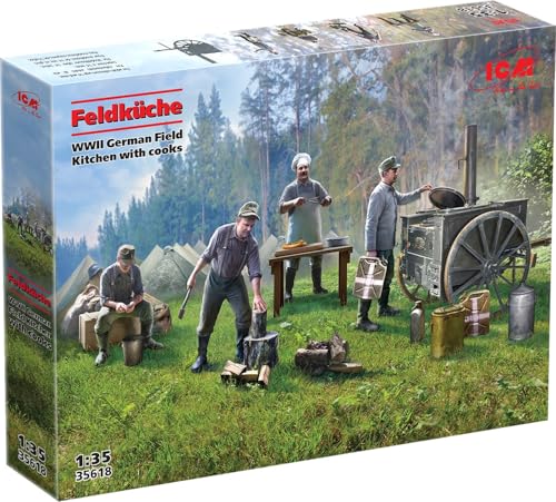 ICM 35618 - 1:35 Feldküche, WWII German Field Kitchen with cooks(100% new molds) von ICM