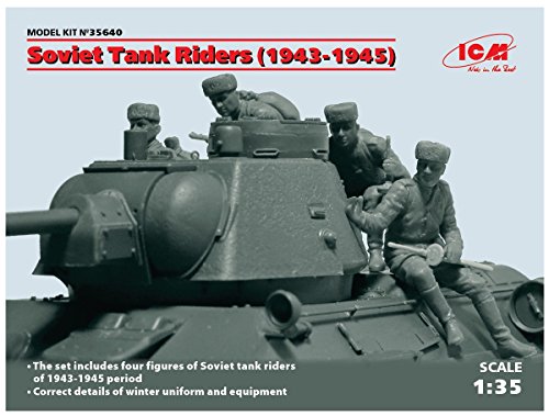 ICM 35640 Figuren Soviet Tank Riders 1943-1945, Grau, XL von ICM
