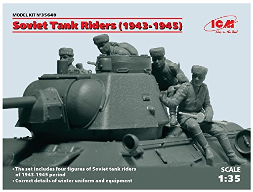 ICM 35640 Figuren Soviet Tank Riders 1943-1945, Grau, XL ICM 35640 Figuren Soviet Tank Riders 1943-1945, Grau, XL von ICM