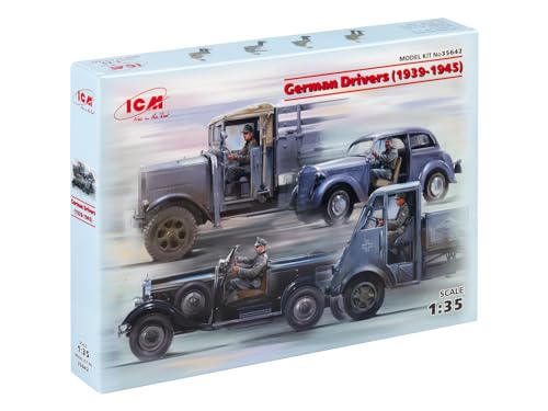 ICM 35642 German Drivers(1939-1945)(4 Figuren, grau von ICM