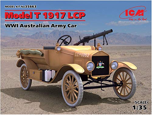 ICM 35663 Modellbausatz Model T 1917 LCP,WWI Australian Army Car, Schwarz von ICM