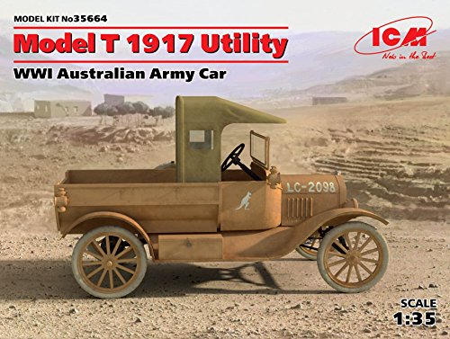 ICM 35664 Modellbausatz T 1917 Utility WWI Australian Army Car, Schwarz von ICM