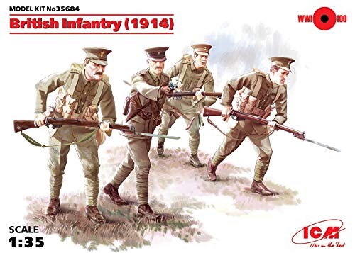 ICM ICM35684 35684 - 12785 WWI Britische Infanterie, 4 Figuren von ICM