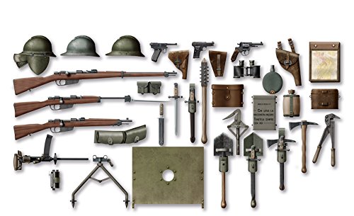 ICM 35686-1/35 WWI Italienische Infanterie-Waffen und Zubehör, Figuren von ICM