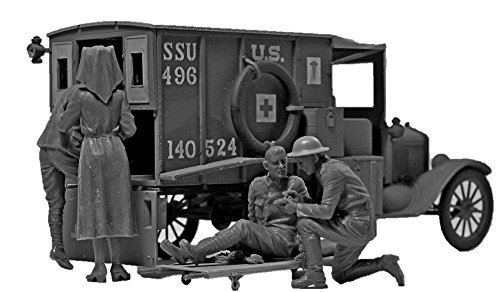 ICM 35694 Figuren WWI US Medical Personnel, Grau, Klein von ICM