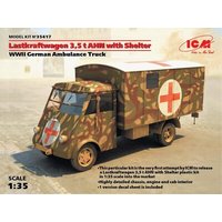 ICM 435417 1:35 Renault AHN 3,5 to, mit Plane von ICM
