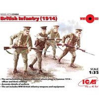 ICM 435684 1:35 WWI Britische Infanterie (1914), 4 Figuren von ICM