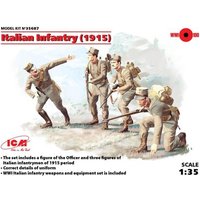 ICM 435687 1:35 WWI Italienische Infanterie (1915), 4 Figuren von ICM