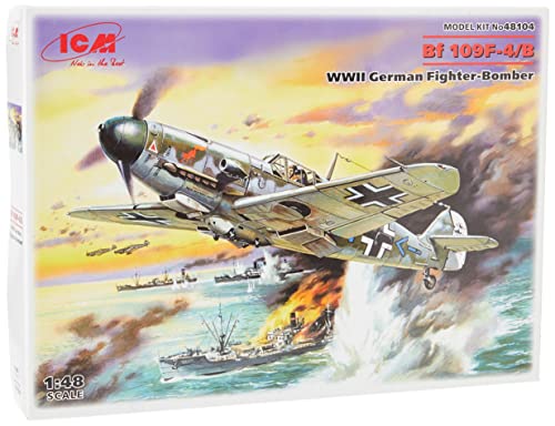 ICM 48104 48104-Messerschmitt BF 109F-4/B, WWII German Fighter Bomber, Sortiert ICM 48104 48104-Messerschmitt BF 109F-4/B, WWII German Fighter Bomber, Sortiert von ICM