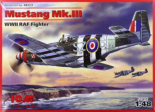 ICM 48123 48123-Mustang Mk.III, WWII RAFFighter, Sortiert, Mittel von ICM