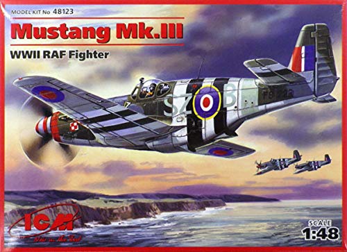 ICM 48123 48123-Mustang Mk.III, WWII RAFFighter, Sortiert, Mittel von ICM