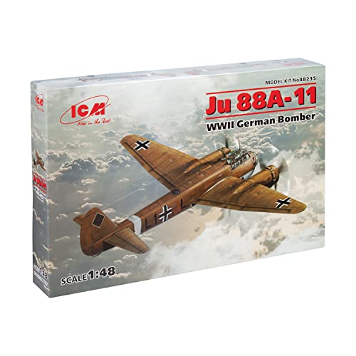 ICM 48235 Modellbausatz Ju 88A-11, WWII German Bomber, Spiel von ICM