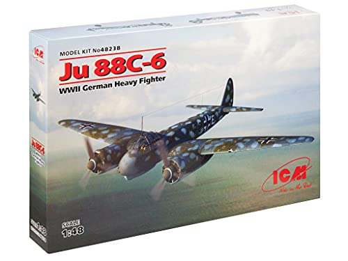 ICM 48237 Ju 88A-4, WWII Axis Bomber Modellbausatz, grau von ICM