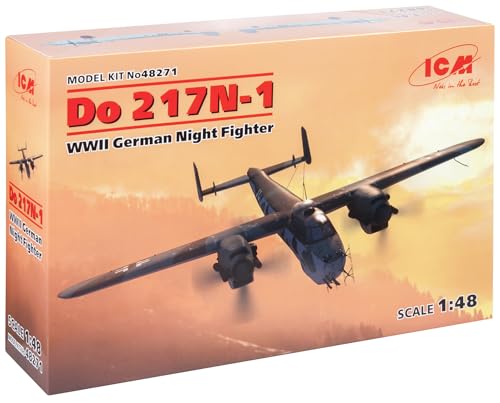 ICM 48271 Do 217N-1,WWII German Night Fighter (100% New molds) Modellbausatz, grau von ICM
