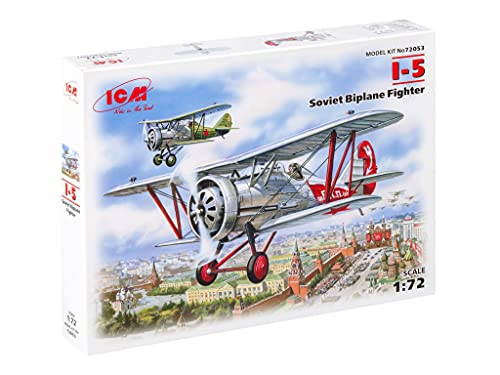 ICM 72053 72053-I-5, Soviet Biplane Fighter, schwarz von ICM