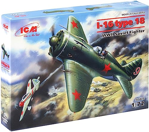 ICM 72072-172 I-16 Type 18, WWII Soviet Fighter, Schwarz von ICM