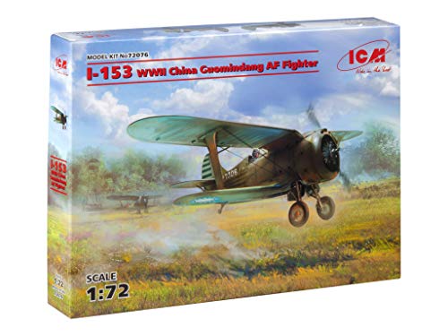 ICM 72076 Armee Modellbausatz I-153,WWII China Guomindang AF Fighter, Mehrfarbig, Large von ICM