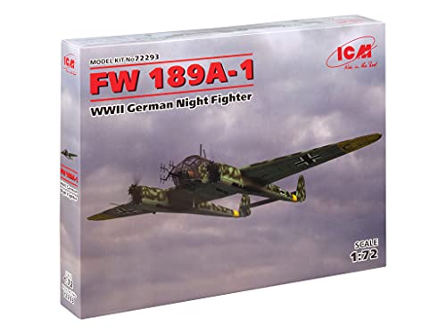 ICM 72293 Modellbausatz FW 189A-1 WWII German Night Fighter, Verschieden von ICM
