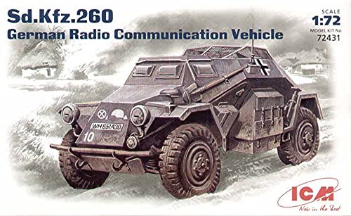 ICM 72431 72431-Sd.Kfz. 260 German Radio Communication Vehicle, schwarz von ICM