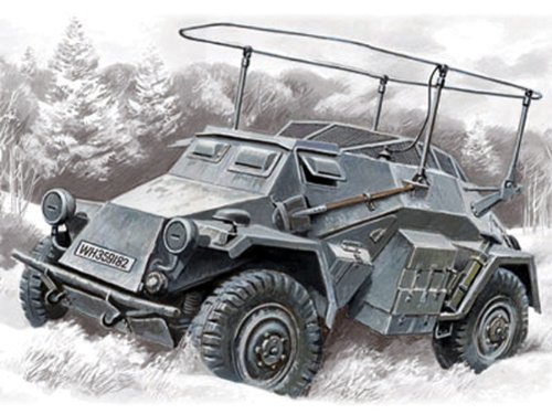 ICM 72441 Sd Kfz 261 72441-Sd German Radio Communication Vehicle, schwarz von ICM