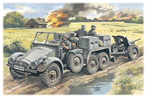 ICM 72461 72461-Krupp L2H143 KFZ 69 withPAK 36, Transparente von ICM