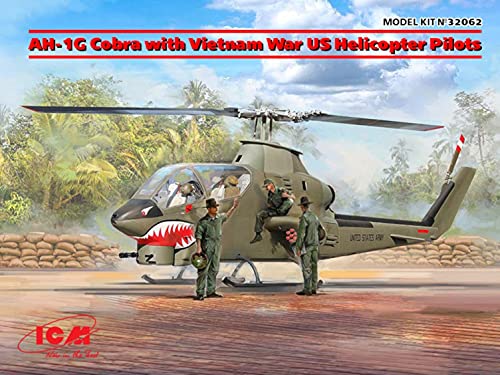 ICM ICM32062 1:32-AH-1G Cobra mit Vietnam War US Helikopter Pilo, schwarz von ICM