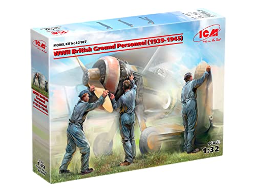 ICM ICM32107 1:32-WWII British Ground Personnel (1939–1945). von ICM