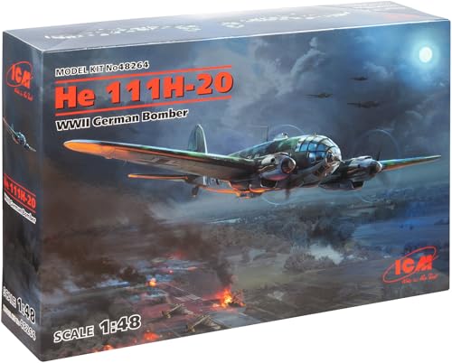 ICM ICM48264 1:48-He 111H-20, WWII German Bomber von ICM