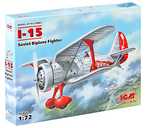 ICM ICM72062 72062 - I-15 , Soviet Fighter Biplane, Schwarz von ICM