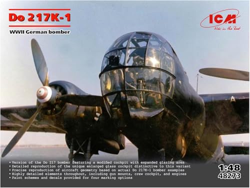 ICM - Modellbau Flugzeug Do 217k-1 Wwii German Bomber |icm|48273| 1:48 Modellbau Panzer Promo ICM - Modellbau Flugzeug Do 217k-1 Wwii German Bomber |icm|48273| 1:48 Modellbau Panzer Promo von ICM
