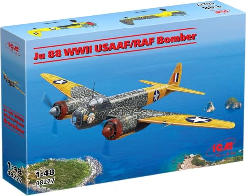 ICM - Modellbau Flugzeug Ju 88 Wwii Usaaf/raf Bomber |icm|48227| 1:48 Modellbau Panzer Promo von ICM