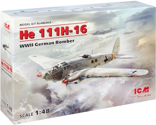ICM Modellbausatz He 111H-16, WWII German Bomber von ICM