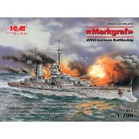 ICM S.017 1:700 Markgraf (full hull & waterline) WWI German Battleship von ICM