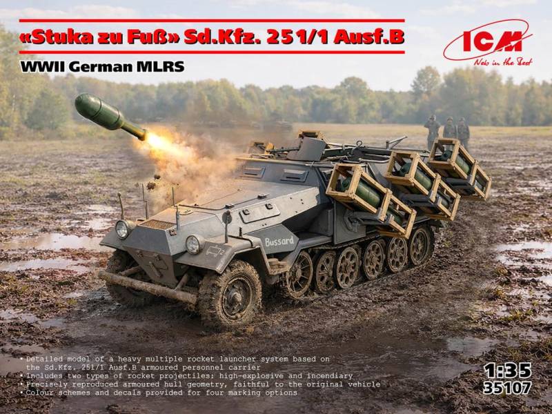 Stuka zu Fuß Sd.Kfz. 251/1 Ausf.B - WW II German MLRS Stuka zu Fuß Sd.Kfz. 251/1 Ausf.B - WW II German MLRS von ICM