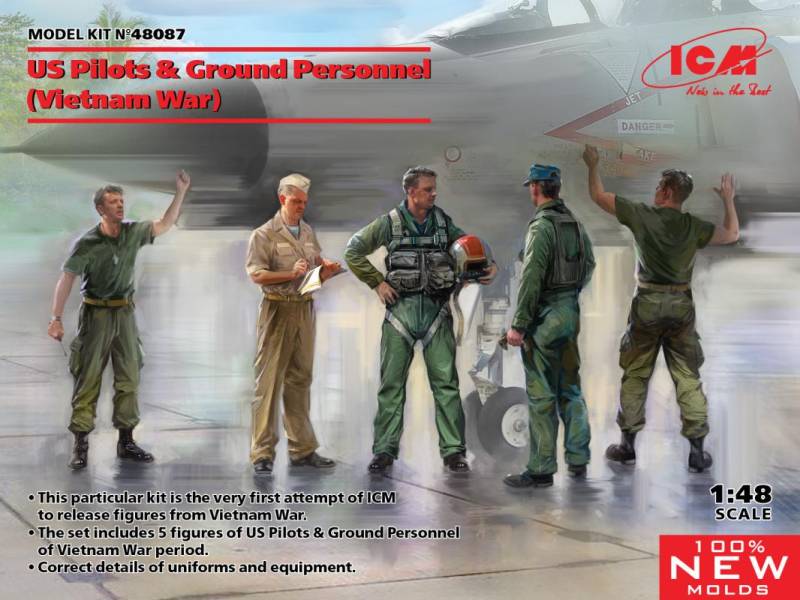 US Pilots & Ground Personnel (Vietnam War) (5 figures) von ICM
