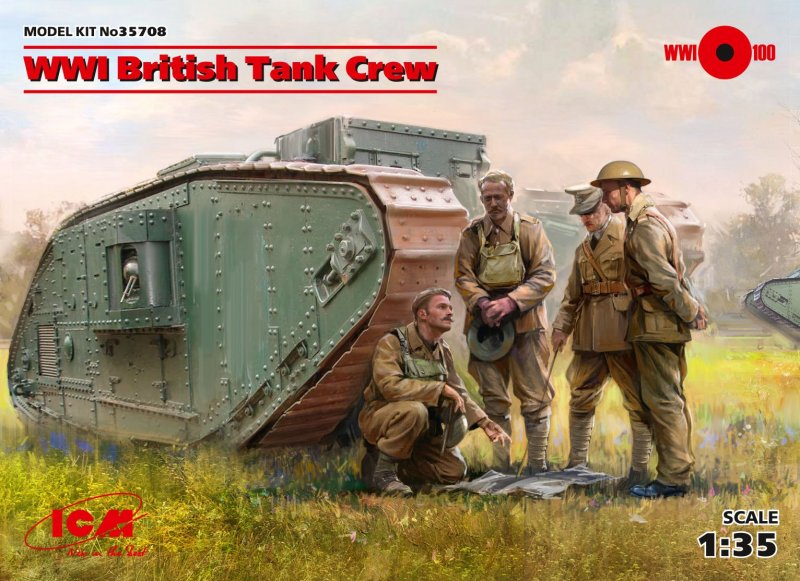 WWI British Tank Crew (4 figures) von ICM