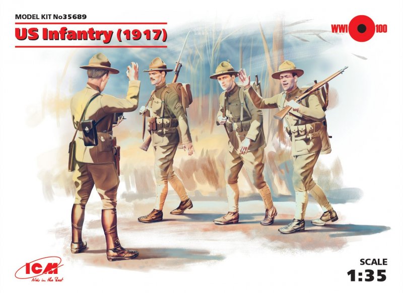 WWI US Infanterie, 4 Figuren WWI US Infanterie, 4 Figuren von ICM