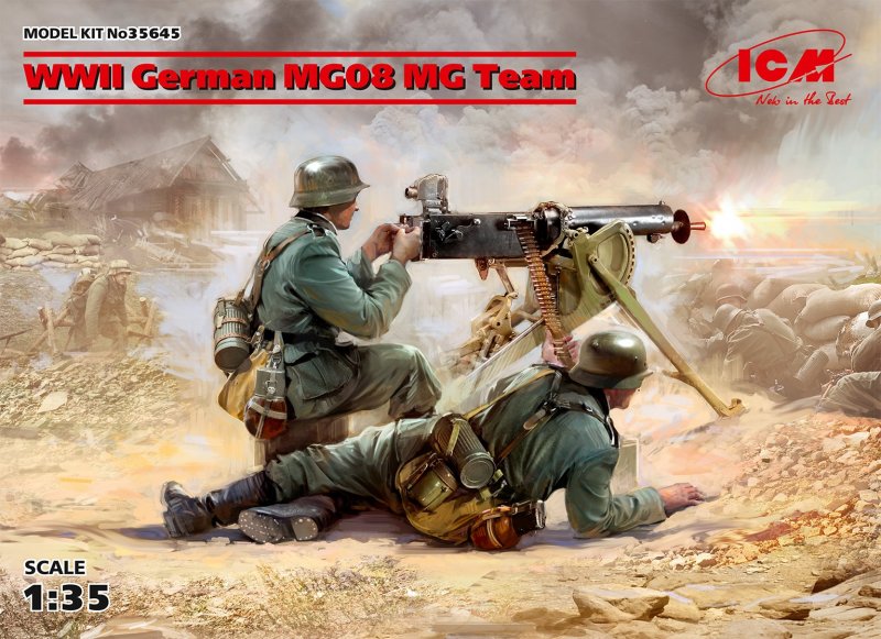 WWII German MG08 MG Team (2 figures) von ICM