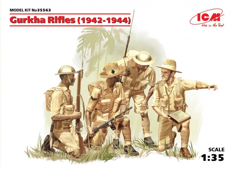 WWII Gurkha Rifels, 4 Figuren WWII Gurkha Rifels, 4 Figuren von ICM