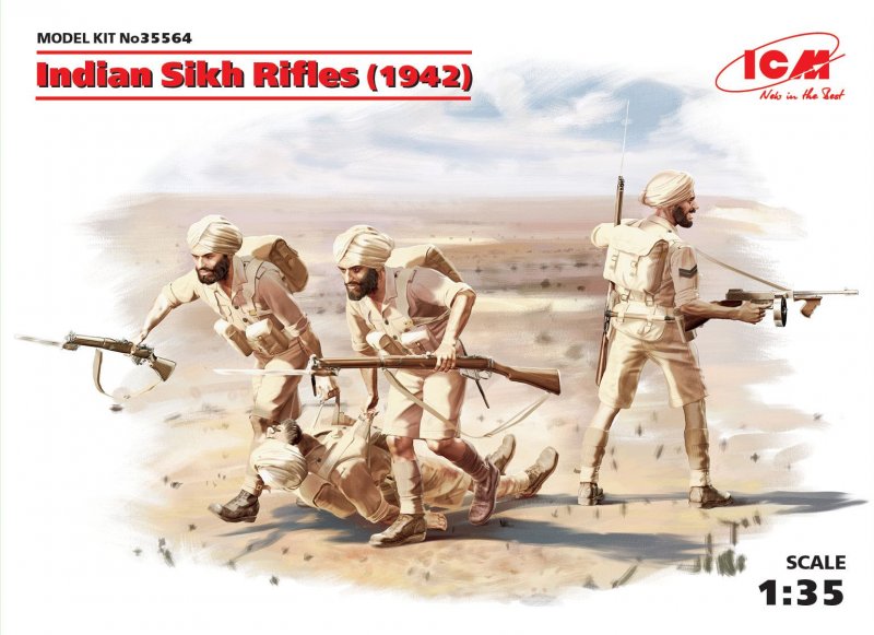 WWII Indische Sikh Rifels, 4 Figuren WWII Indische Sikh Rifels, 4 Figuren von ICM