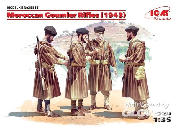 WWII Marokkanische Goumier Rifles, 4 Figuren WWII Marokkanische Goumier Rifles, 4 Figuren von ICM