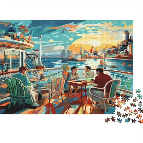 1000-teiliges Puzzle Für Erwachsene Cruise Ship View 1000 Teile Holzpuzzle, Einzigartige Heimdekorationen Und Geschenke 1000pcs (75x50cm) von ICOBES