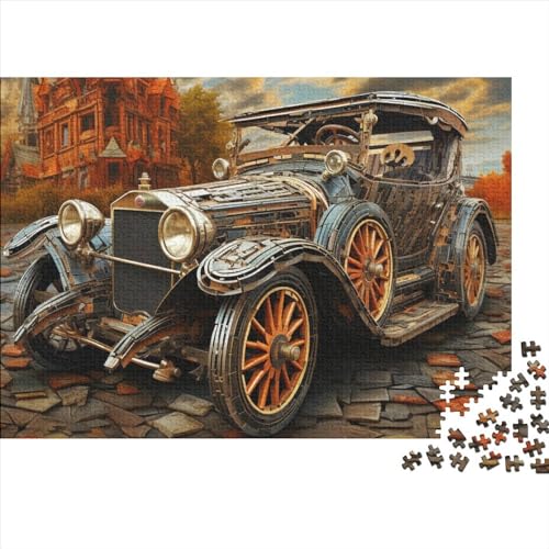 1000-teiliges Puzzle Für Erwachsene Retro Classic Car 1000 Teile Holzpuzzle, Einzigartige Heimdekorationen Und Geschenke 1000pcs (75x50cm) von ICOBES